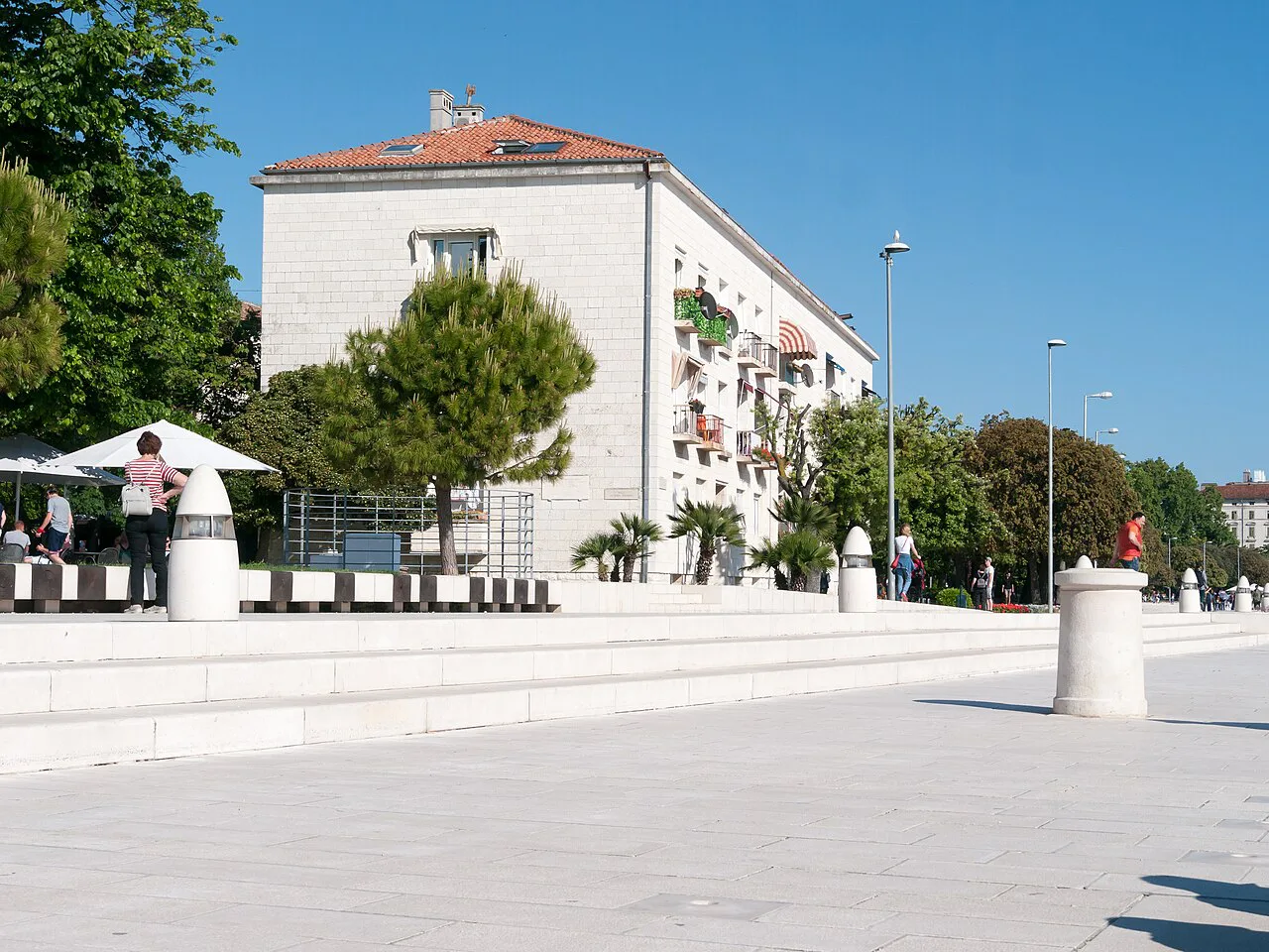The Riva in the old town of Zadar.