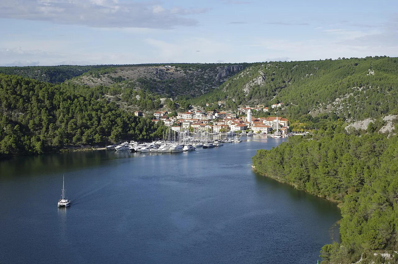 Skradin on the Krka River.