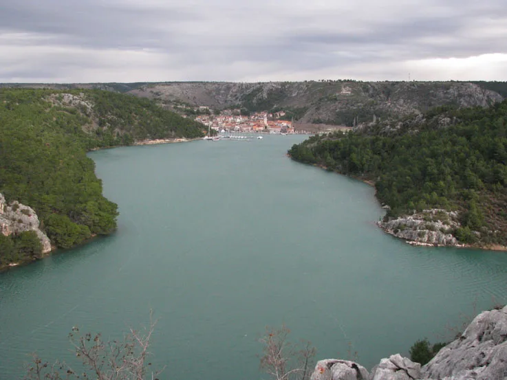 The Krka river below Skradin.
