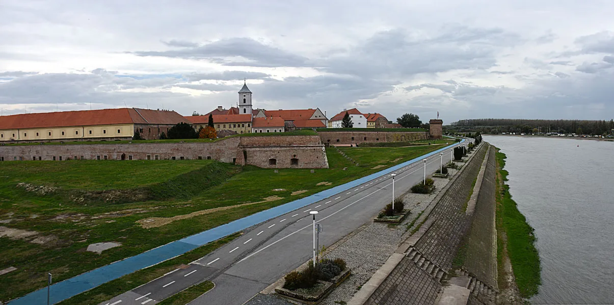 Osijek beside the Drava river.