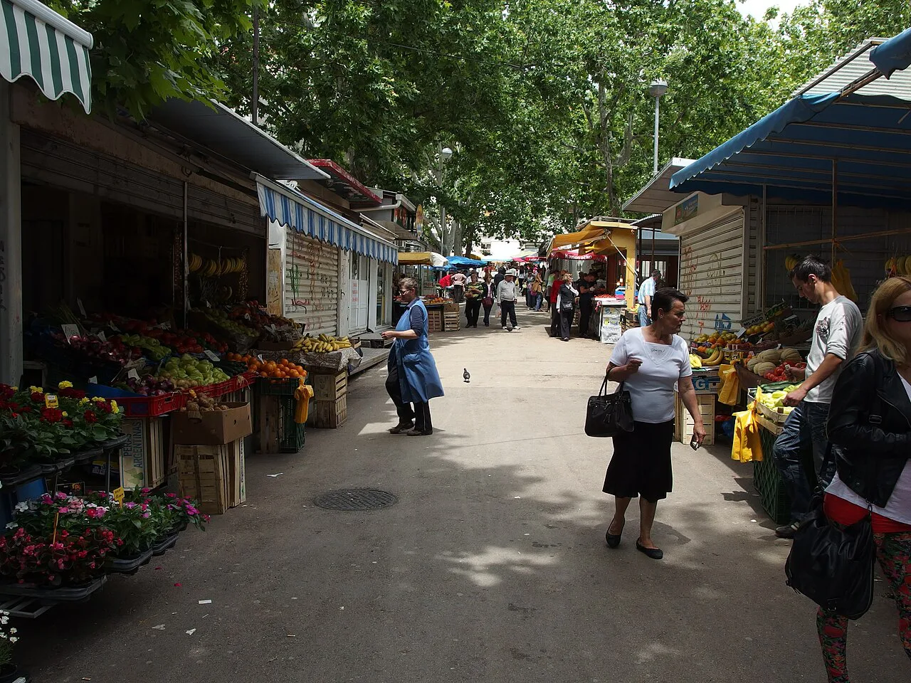 Market stalls in Split.