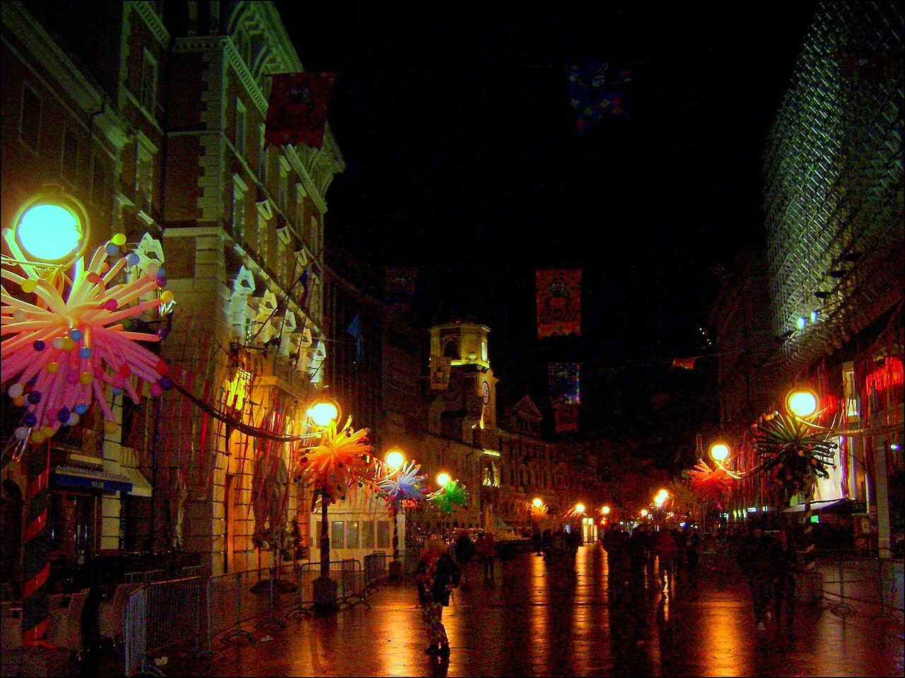 The Korzo in Rijeka during carnival.