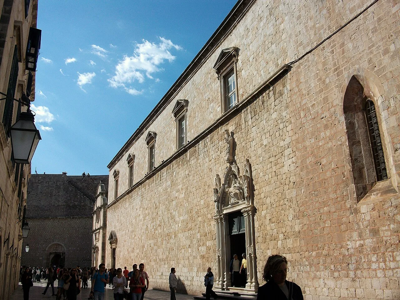 Stradun and the Franciscan monastery church, Dubrovnik.