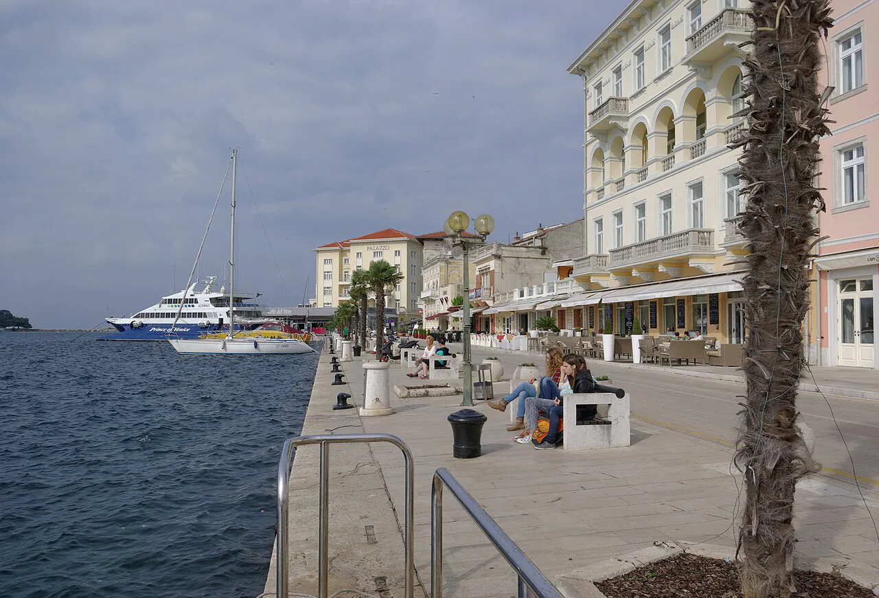 The waterfront promenade, Poreč.