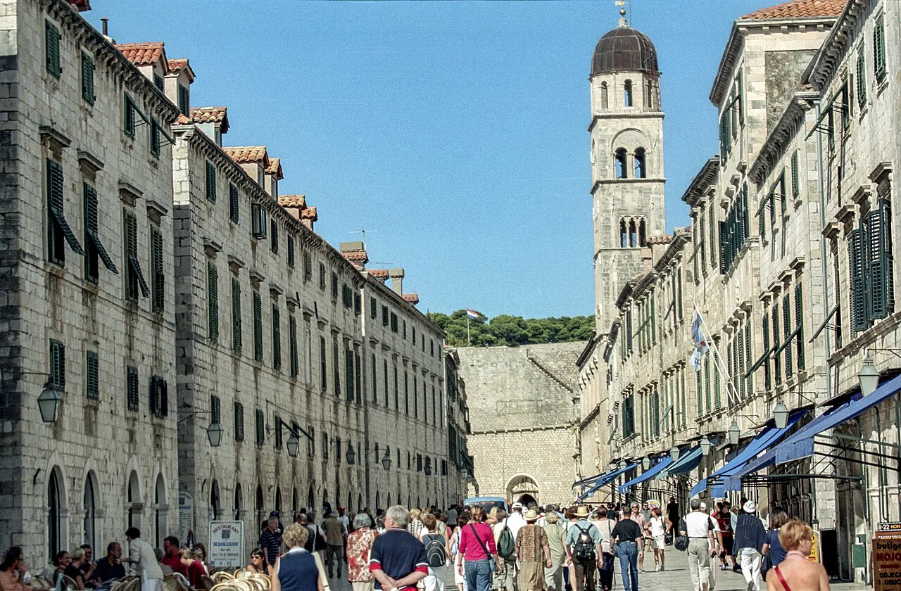 The Stradun, Dubrovnik's main street.