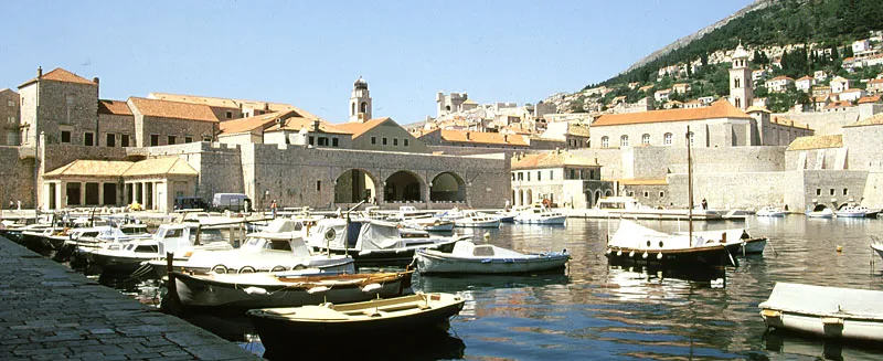 Boats in the Old Port, Dubrovnik.