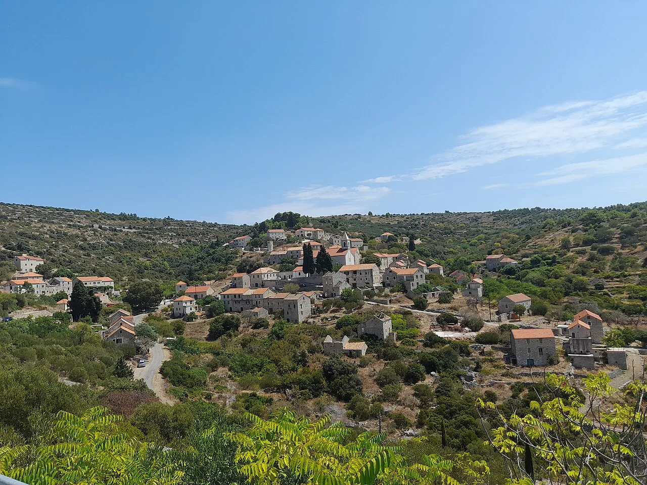 The village of Velo Grablje on Hvar island.