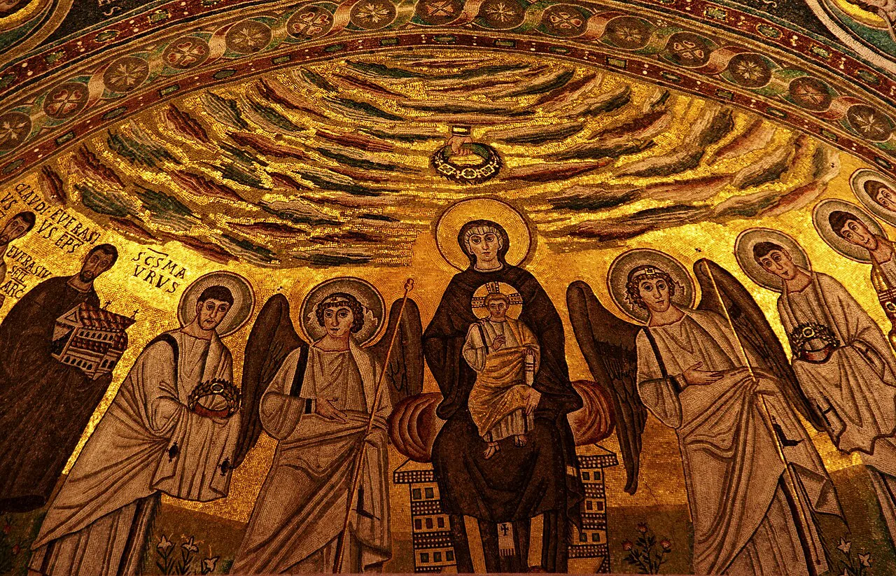The apse mosaic of the Euphrasian Basilica, Poreč.