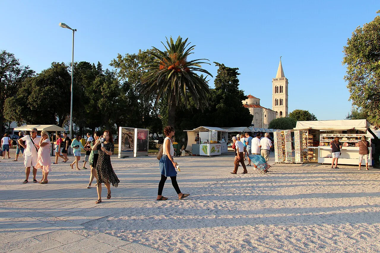 The waterfront on Obala kralja Petra Krešimira IV, Zadar.