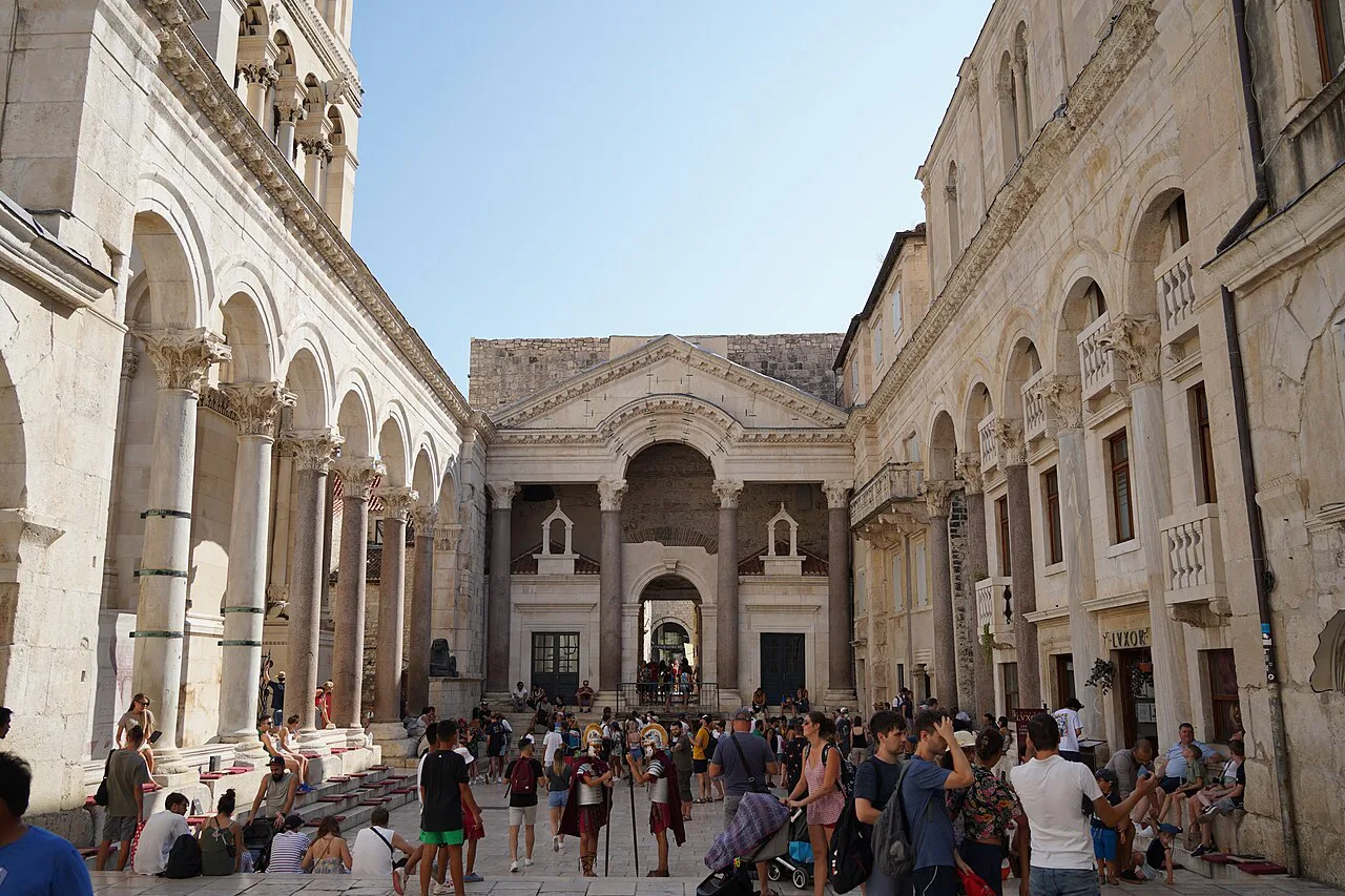 The Peristyle of Diocletian's Palace, Split.