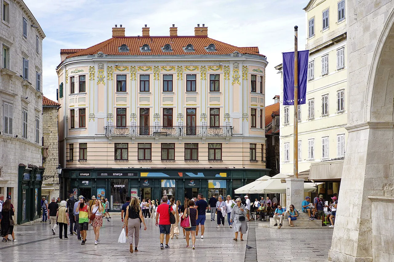 Narodni trg (People's Square) in Split's old town.