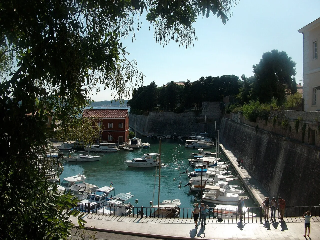 The Foša harbour below the city walls, Zadar.
