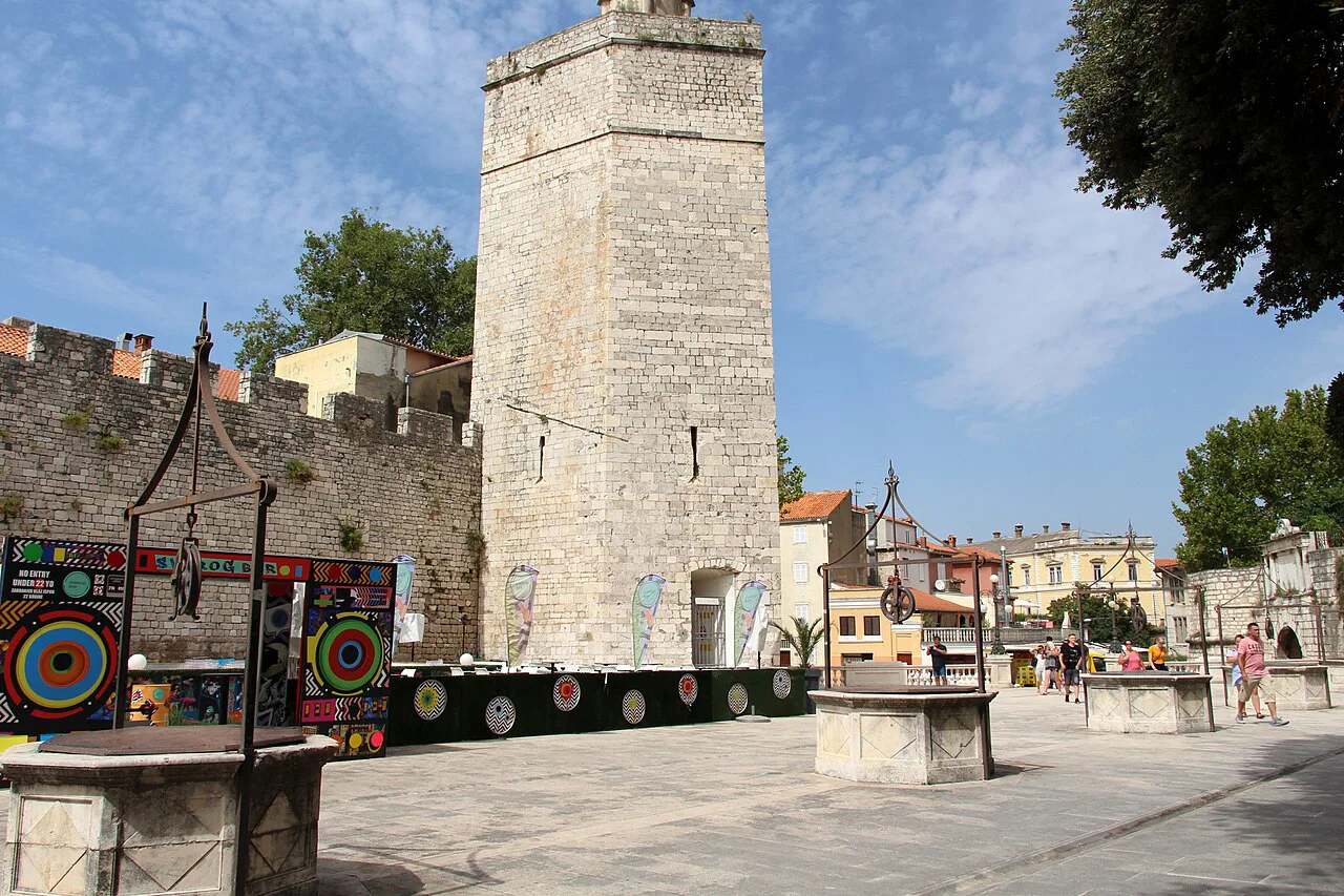 The Captain's Tower on Five Wells Square, Zadar.