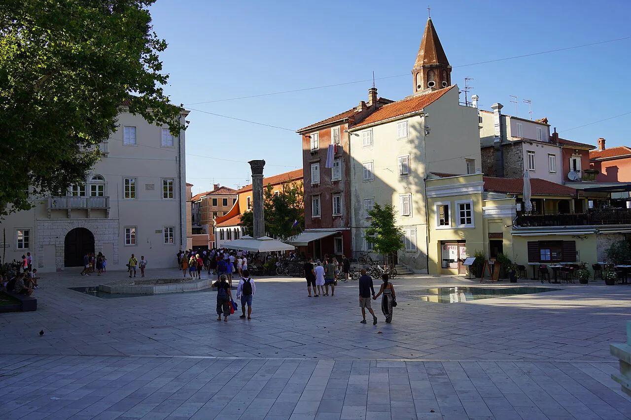 The Roman Forum square, Zadar.
